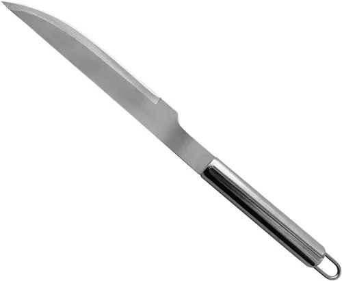 Vista 8 de Juego de herramientas para asar a la parrilla de barbacoa - Accesorios de parrilla de acero inoxidable con bolsa portátil gratis. (5PCS)