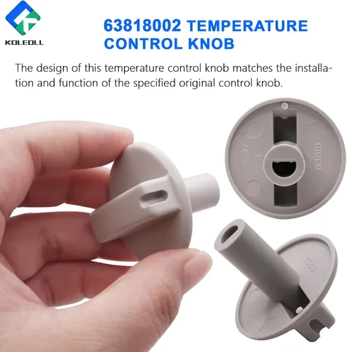 Vista 6 de KOLEOOL 2 piezas de reemplazo de perilla de control de temperatura 63818002 para TPI63818002