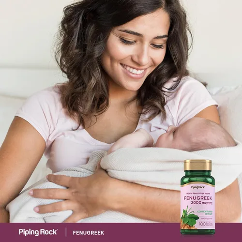 Vista 7 de Piping Rock - Cápsulas de fenogreco para mujeres, 100 píldoras, concentrado de extracto de semilla, suplemento de hierbas, sin OMG, sin gluten