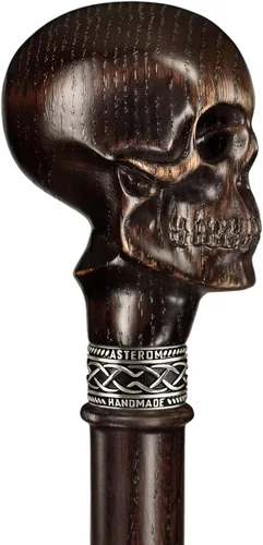 Vista 7 de Asterom Bastón de Calavera - Hecho a Mano - Bastón de Calavera Bastón Gótico de Vampiro Bastones de Calavera para Hombres, Bastón Steampunk