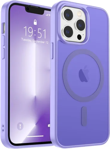 Vista 210 de zapica Funda magnética para iPhone Air, con protector de pantalla de vidrio templado, compatible con MagSafe, translúcida mate, a prueba de golpes