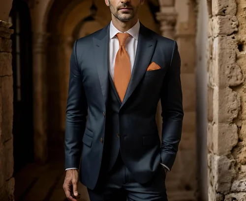 Vista 79 de S&W SHLAX&WING Conjunto de corbata de color sólido y pañuelo de bolsillo para hombre