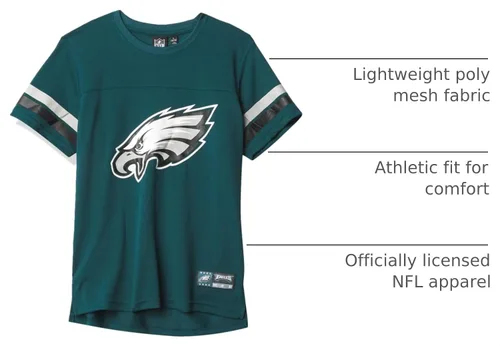 Vista 6 de Ultra Game NFL - Camiseta de malla vintage para niños