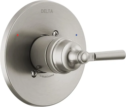 Vista 9 de Delta Saylor Serie 14 Kit de ajuste de válvula de una sola función, juego de mango cromado para sistema de grifo de ducha, cromado T14035