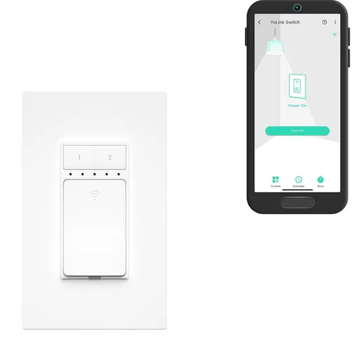 Vista 14 de YoLink Relé, interruptor inteligente, relé inteligente YoLink de 1/4 milla de alcance súper largo compatible con Alexa, Google e IFTTT, máx. 5