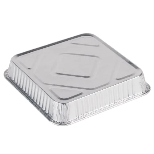 Vista 2 de Durable Packaging 1155-35 - Molde cuadrado de aluminio desechable para tartas, 8 x 8 x 1-5/16 pulgadas (paquete de 500)