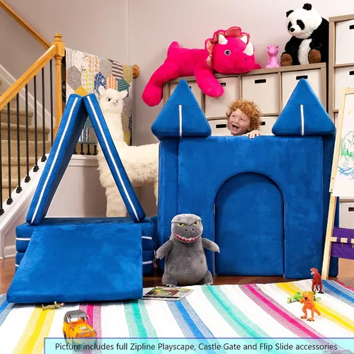 Vista 6 de Jaxx Zipline Playscape - Accesorio abatible, color cereza