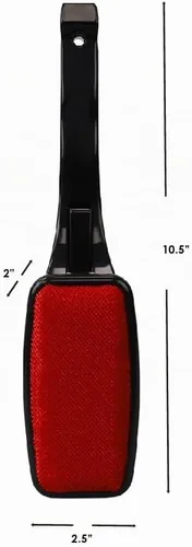 Vista 7 de Removedor de Pelusas para Pelo de Mascotas de Home Basics: Cepillos Giratórios para Ropa y Muebles Cepillo de Vestido de Plástico (Rojo)