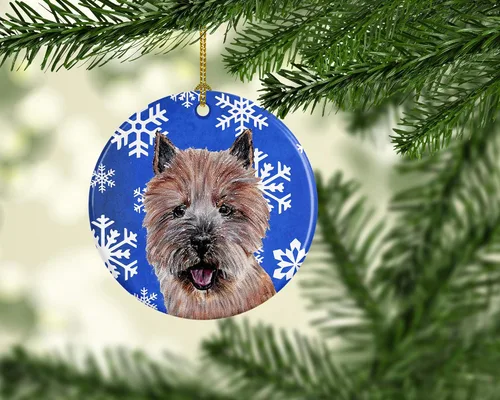 Vista 233 de Caroline's Treasures Cavalier Spaniel - Adorno de cerámica para colgar en el árbol de Navidad, para el hogar, Navidad, fiestas, regalo, 3 pulgadas