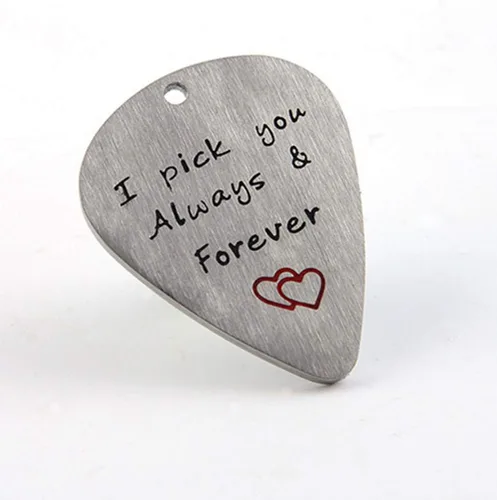 Vista 2 de Regalos para él y hombres, regalo único de cumpleaños para músico, marido, novio, prometido, púa de guitarra, joyería, boda, San Valentín, día