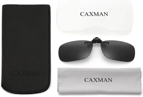Vista 6 de CAXMAN Gafas de sol con clip no polarizadas sobre gafas graduadas