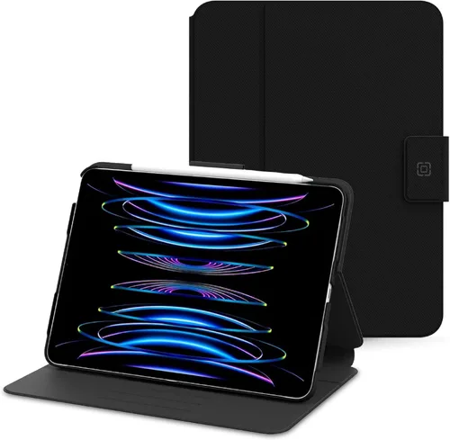 Vista 7 de Incipio - Funda protectora SureView para iPad 7ª y 6ª generación, funda delgada ligera con soporte ajustable, protección contra arañazos (negro)