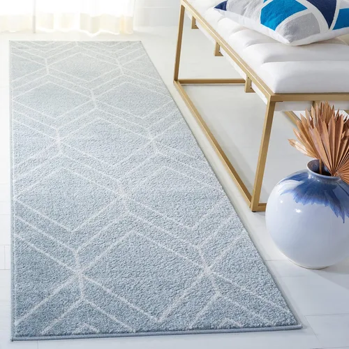 Vista 59 de SAFAVIEH Adirondack Collection - Alfombra decorativa, 2 x 3 pies, color negro y marfil, diseño geométrico moderno, no desprende pelusa y de fácil