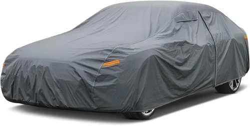 Vista 16 de GUNHYI Funda de coche de 16 capas para automóvil deportivo Coupe pequeño impermeable para todo tipo de clima, ajuste universal Mazda Miata/MX-5, BMW