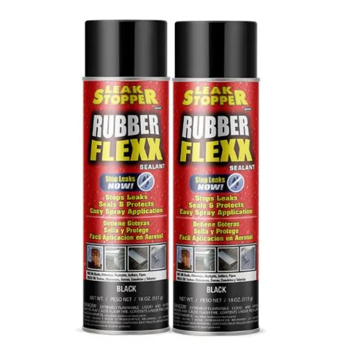 Vista 8 de Leak Stopper Rubber Flexx - Spray de reparación y sellador impermeable - Punta y pulverización para sellar grietas, agujeros, fugas, corrosión y más