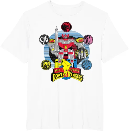 Vista 11 de Power Rangers Camiseta Megazord Asfalto