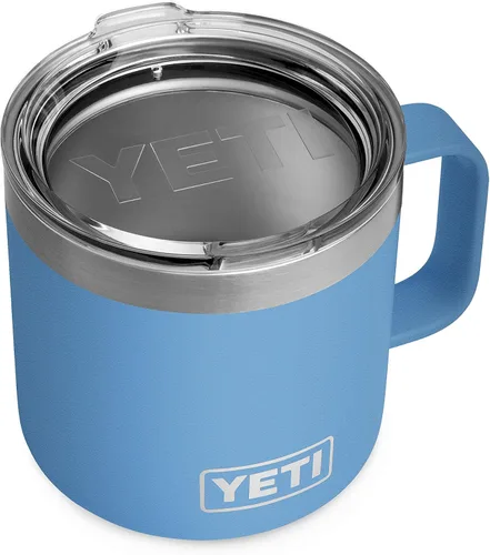 Vista 6 de Taza YETI Rambler de 14 onzas, de acero inoxidable, con aislamiento al vacío y tapa estándar Arcilla