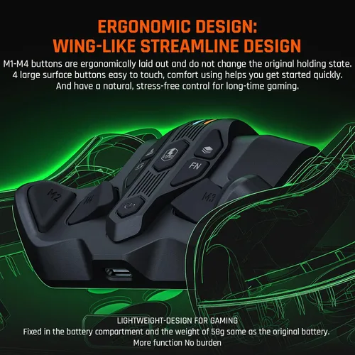 Vista 8 de BIGBIG WON Paletas para Xbox Series XS Controller, ARMOR-X para Xbox Series XSXbox OneSwitchWin, mapeo inalámbrico de accesorios de botón trasero
