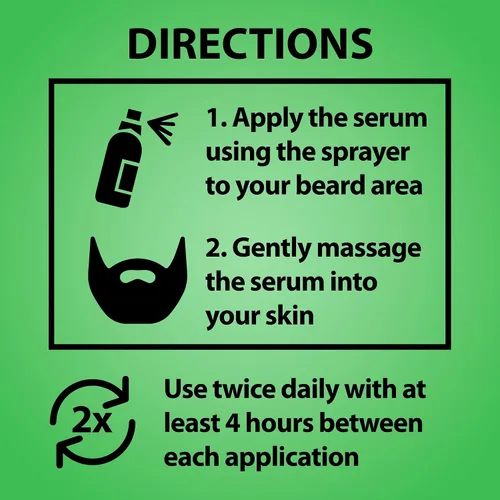 Vista 7 de Minoxidil para el crecimiento de la barba: suero al 5% con 2 veces biotina y agua de arroz, promueve el cabello facial más grueso y lleno, ideal