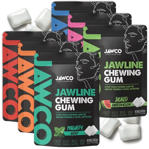 Vista 28 de JAWCKO Chicle Ultra-Resistente para Mandíbula Obtén una Mandíbula Más Fuerte y Cuadrada Chicle Duro de Entrenamiento para Mandíbula Fuerza 15X