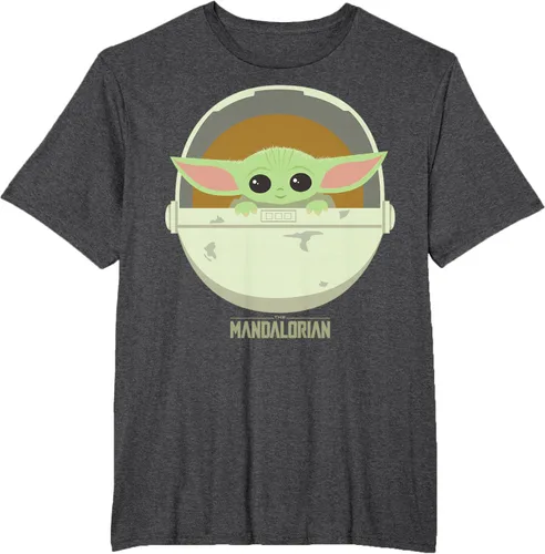 Vista 14 de Star Wars The Mandalorian The Child Bassinet - Camiseta con retrato Negro