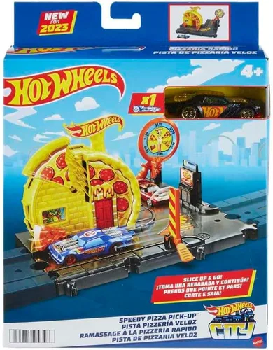 Vista 6 de Mattel – Hot Wheels City Recogida Rápida de Pizza/de Surtido