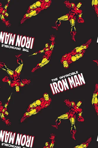 Vista 4 de Marvel Iron Man - Pantalones de pijama retro con estampado de cómic para hombre
