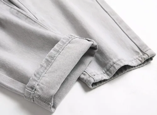 Vista 7 de AITITIA - Jeans rasgados de ajuste estándar para hombre