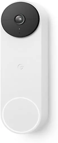 Vista 5 de Google Nest Doorbell (batería) cámara inalámbrica timbre - timbre de video - Nieve