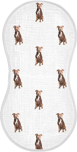Vista 29 de vvfelixl Paños para eructos, Bichon Frise para bebé, niño, niña, bebé, trapos para eructos, 1 paquete Multi 15