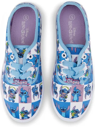 Vista 2 de Disney Zapatos para mujer Lilo and Stitch - Tenis clásicos de lona con cordones Lilo and Stitch para mujer, tenis de lona con cordones Lilo and