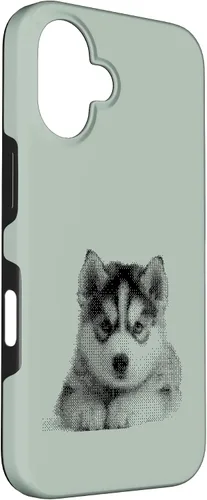 Vista 3 de Chic Husky Puppy - Funda para iPhone 16