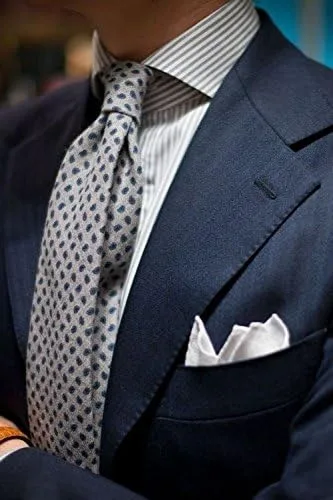 Vista 4 de Flairs New York Gentlemans Essentials Weekend Casual White Pocket Square