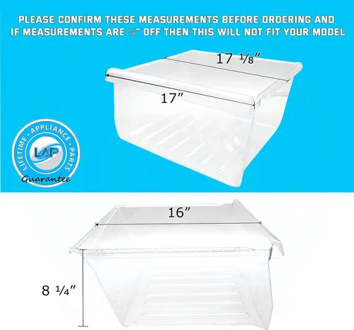 Vista 2 de DA97-08693B - Recipiente para carne, compatible con refrigerador Frigidaire
