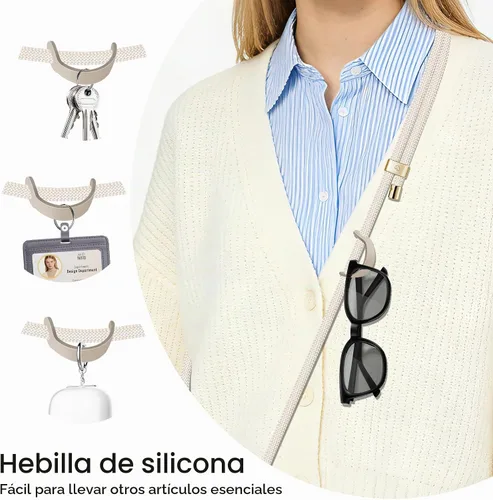 Vista 5 de UKON Cordón para teléfono celular, cordón bandolera y correa de muñeca, hebilla de metal premium con dijes para teléfono con 2 parches de correa