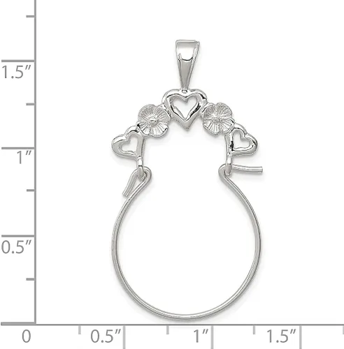 Vista 3 de Collar con dije de corazón de plata de ley 925, joyería fina para mujer, regalos para ella, Plata esterlina