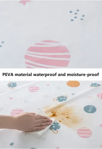 Vista 7 de Cubierta a prueba de polvo para nevera, lavadora, material PEVA, impermeable, con bolsillos de almacenamiento, bolsas para nevera, cubiertas Flores 1