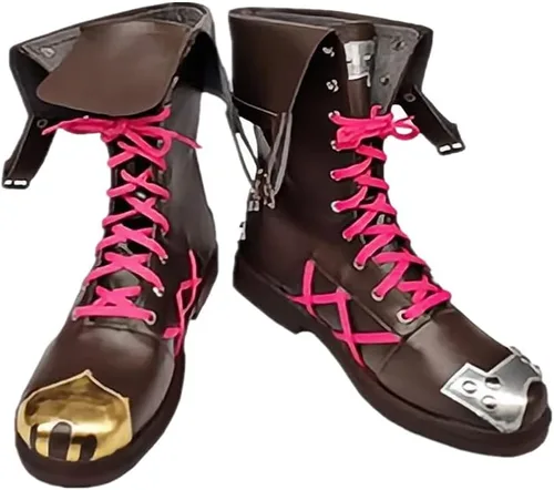 Vista 2 de Juego de cosplay para Arcane Jinx Botas cortas Mujer Zapatos de Halloween