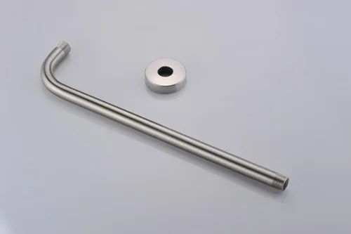 Vista 2 de Purelux Brazo de ducha de repuesto de 16 pulgadas de acero inoxidable estándar Níquel cepillado