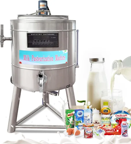 Vista 11 de Kolice Máquina de pasteurización de leche comercial 50L Máquina de esterilización Pasteurizador de lácteos con función de enfriamiento para leche