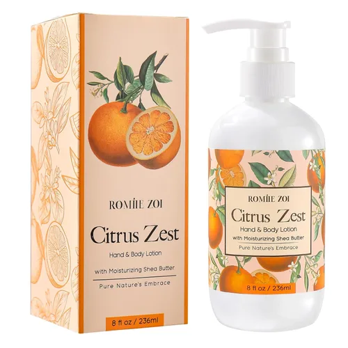 Vista 18 de ROMIIE ZOI Loción diaria para manos y cuerpo con manteca de karité hidratante - Jardín de primavera con aroma a felicidad botánica - 236 ML / 8 FL OZ