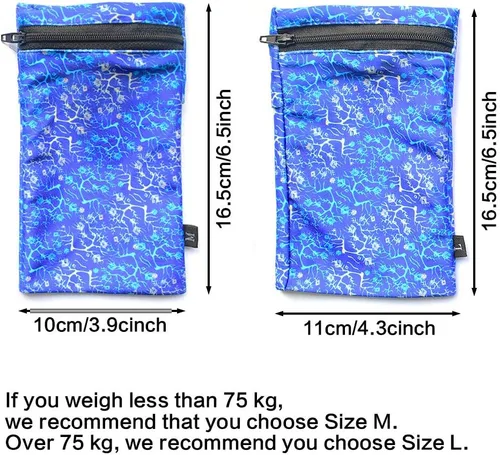 Vista 2 de Muñequera con 2 bolsillos, cartera, para teléfono celular, para tobillo, banda de sudor, para brazo, bolsa oculta, para viajar, correr, Azul