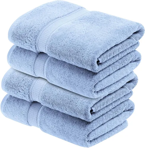Vista 120 de BNM Toallas de Algodón Egipcio de Peso Pesado, Ideales para Baño, Ducha, Spa, Hotel, 800 GSM, Toallas Faciales/de Aseo, Toallas de Mano, Toallas