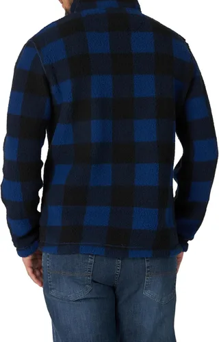Vista 2 de Wrangler Authentics - Suéter de forro polar con cierre de un cuarto para hombre