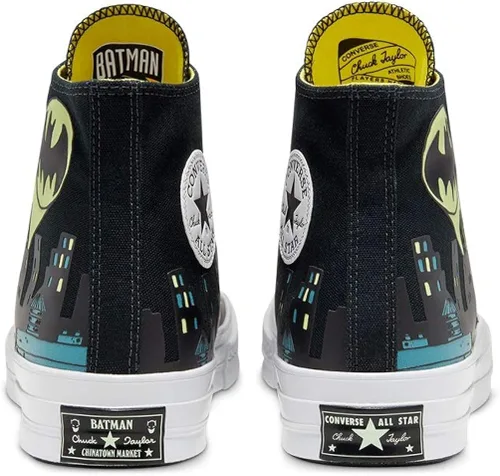 Vista 9 de Converse - Chuck de Batman x Chinatown Market Chuck 70, color negro y amarillo