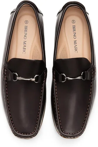Vista 8 de Bruno Marc Mocasines de vestir para hombre, mocasines casuales para conducir