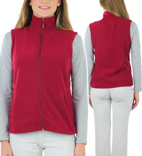 Vista 4 de ToBeInStyle Chaqueta de forro polar con cremallera y cuello alto para mujer