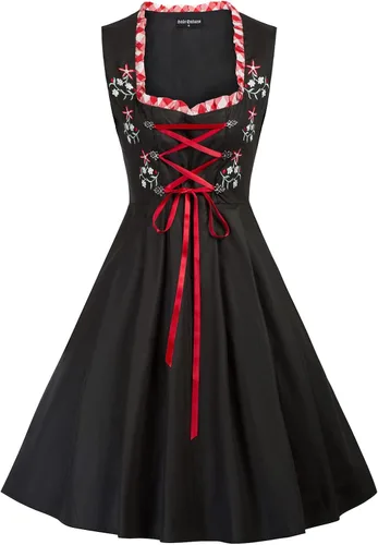Vista 6 de Scarlet Darkness Oktoberfest Costumes Women 3 PcsSet German Dress Dirndl Dresses