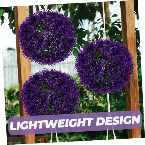 Vista 3 de Ciieeo Bolas de hierba sintética de imitación de hoja de eucalipto para decoración del jardín del hogar