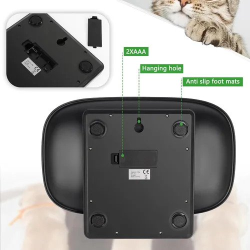 Vista 4 de Báscula digital para mascotas,Básculas de cachorros para pesaje,Básculas de bebé solo para mascotas nuevas Digital Small Animals Scales for